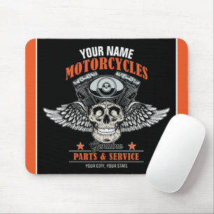 Mousepad Compro de Motociclos Personalizados do Crânio Voad