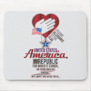Mousepad Compromisso de Lealdade dos EUA