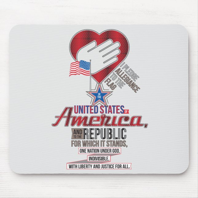 Mousepad Compromisso de Lealdade dos EUA (Frente)