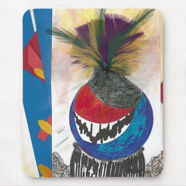 Mousepad Computador com Mouse "Design Tribal" (Frente)