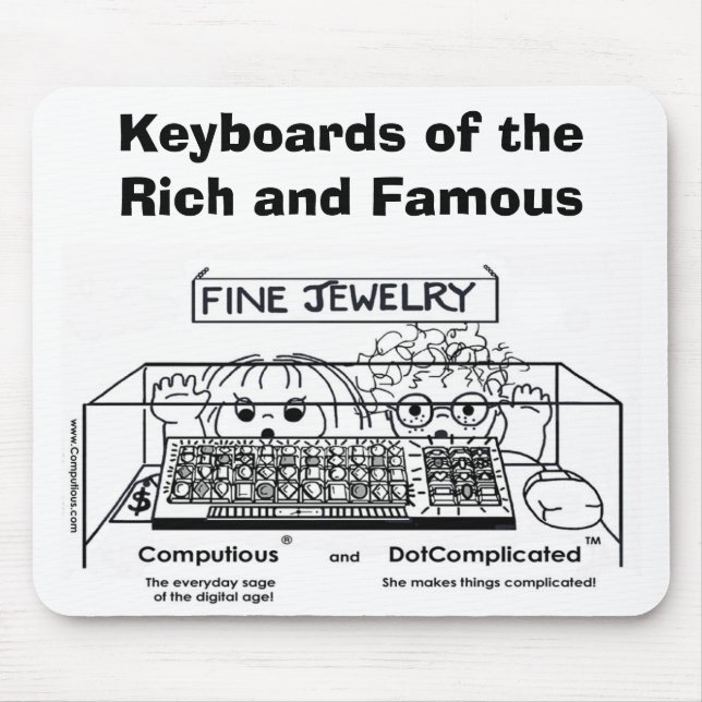 Mousepad Computious & DotComplicated (TM) Bling-Bling (Frente)