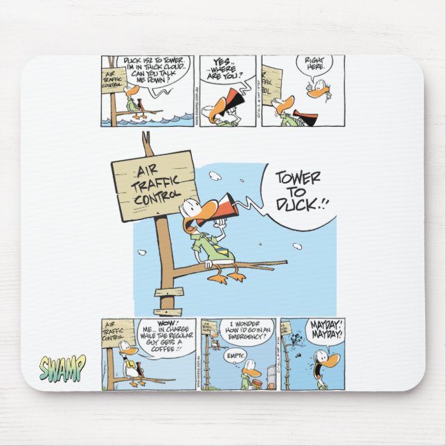 Mousepad Comunicações de controlador aéreo do pântano (Frente)