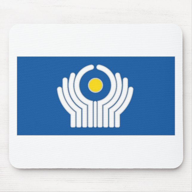 Mousepad Comunidade do CIS da bandeira dos estados (Frente)