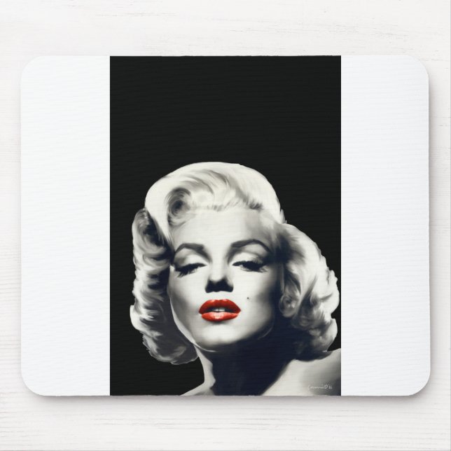Mousepad CON24BW-V4 lábios vermelhos Marilyn em BLACK.tif (Frente)