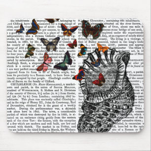 Mousepad Conch Shell e Borboletas 2