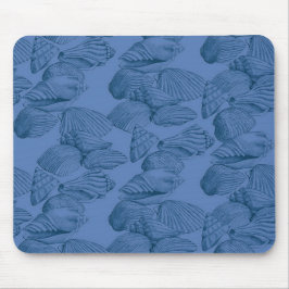 Mousepad Conchas de azul