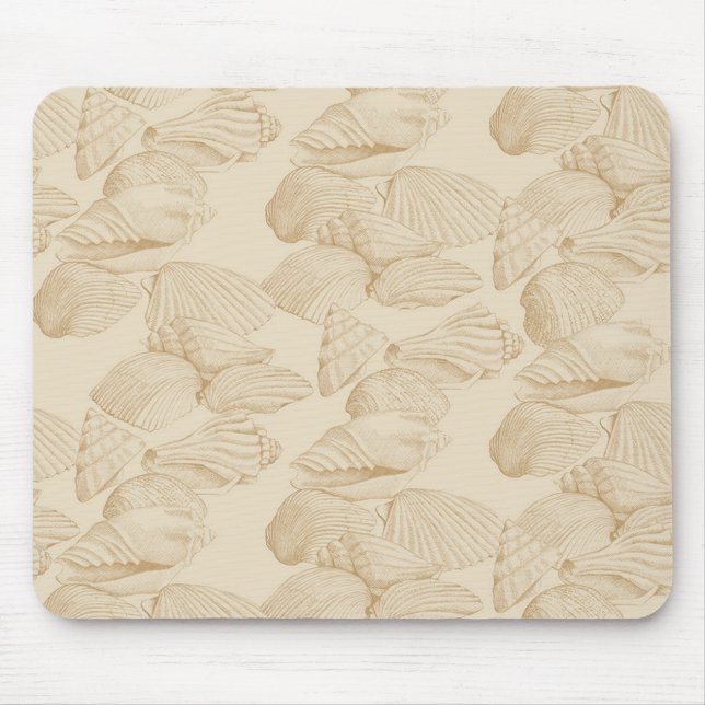 Mousepad Conchas de Beige (Frente)