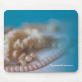 Mousepad Conchas & Pérolas Praia Pintada Elegante