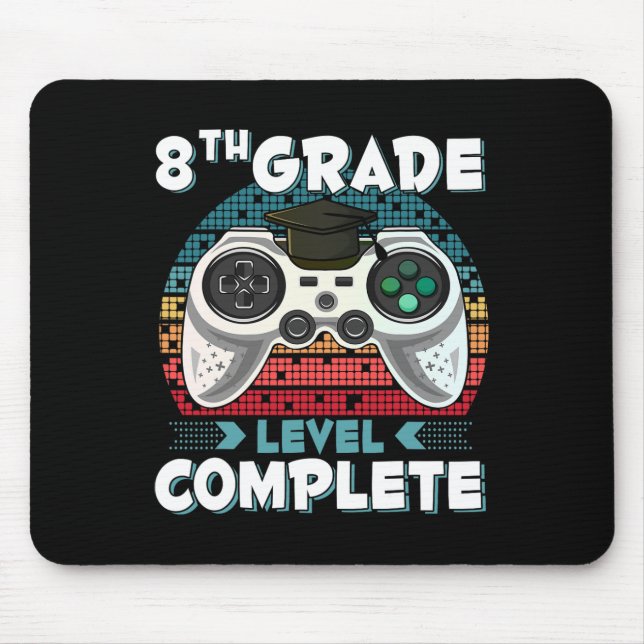 Mousepad Concluinte do Nível Escolar Gamer Formatura da 8ª  (Frente)