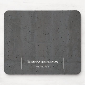 Mousepad Concreto Moderno Branco e Cinza Escuro
