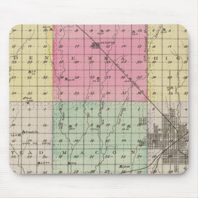 Mousepad Condado de Harvey, Kansas 2 (Frente)