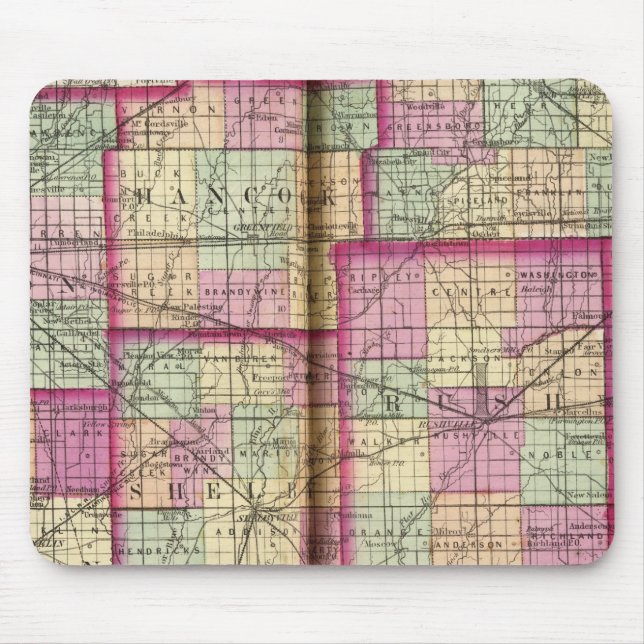 Mousepad Condado de Hendrickson e Condado de Marion (Frente)