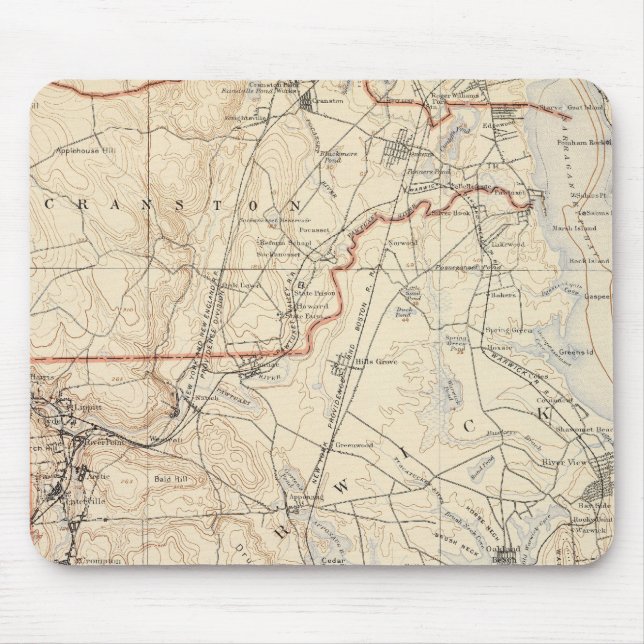 Mousepad Condado de Kent, Rhode Island (Frente)