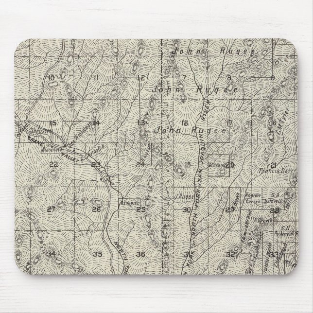 Mousepad Condado de Madera, Califórnia 8 (Frente)