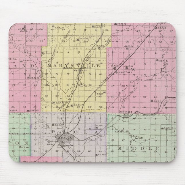 Mousepad Condado de Miami, Kansas (Frente)