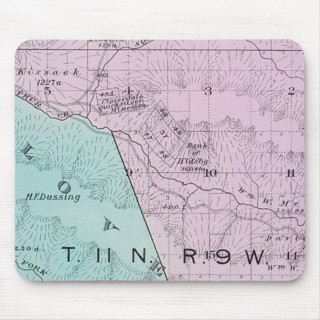 Mousepad Condado de Sonoma, Califórnia 6 (Frente)