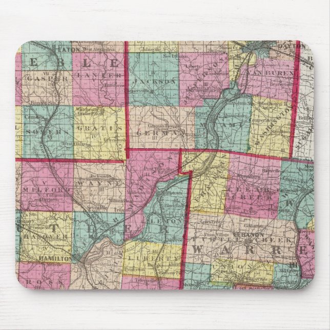 Mousepad Condados Preble e Warren (Frente)