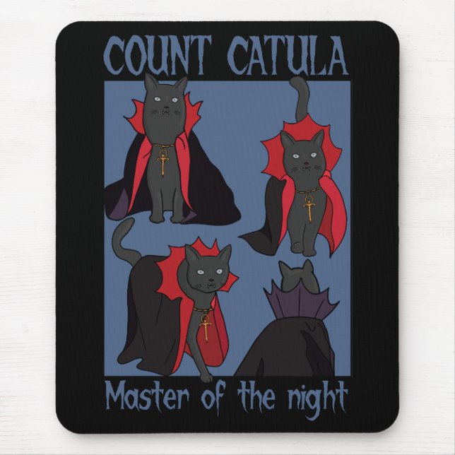 Mousepad Conde Catula Mestre da Noite (Frente)