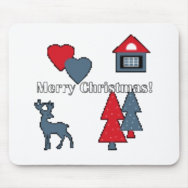 Mousepad Condecorações de Natal , presente , decoração , gr (Frente)