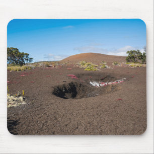Mousepad cone de cinza pu'u pua’i ao longo da trilha de led