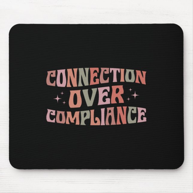 Mousepad Conexão Sobre Conformidade Consciência do Autismo  (Frente)