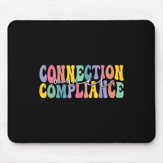 Mousepad Conexão sobre o Mês de Consciência do Autismo de C (Frente)