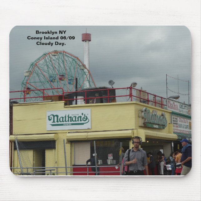 Mousepad Coney Island NY por Nathan (Frente)