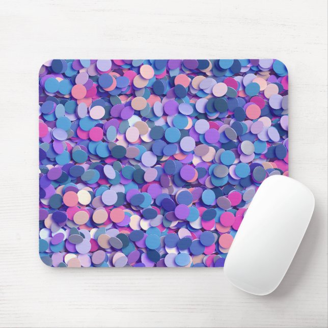 Mousepad Confetti multicor (Com mouse)