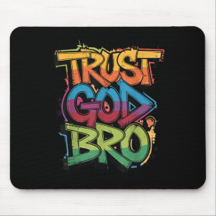 Mousepad Confiança da Juventude em Deus Irmão Engraçado Cri