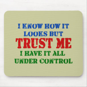 Mousepad Confie-me - tudo sob o controle