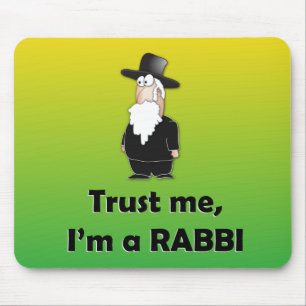 Mousepad Confie que eu mim é um rabino - humor judaico