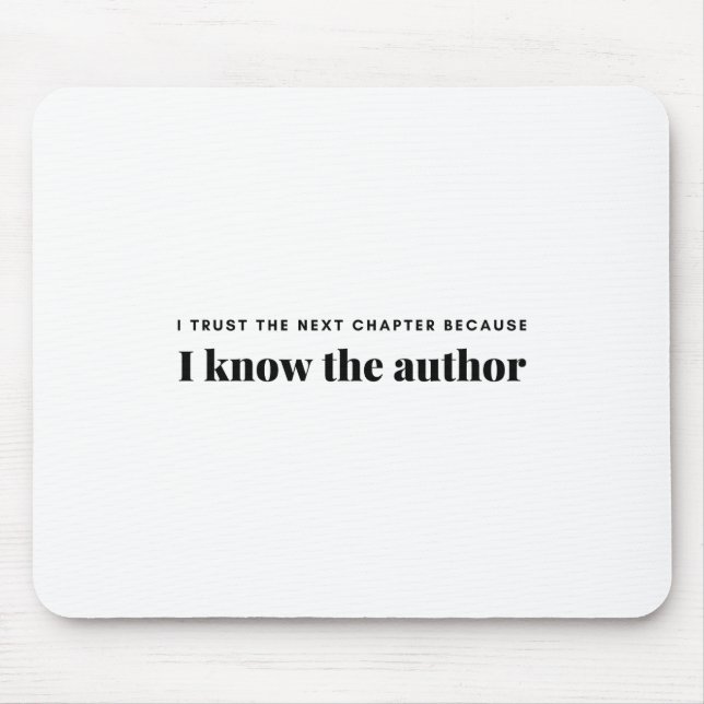 Mousepad confio no próximo capítulo porque conheço o autor (Frente)