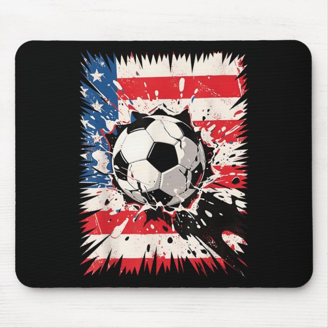 Mousepad Confronto Legal De Explosão De Futebol Para Os Ven (Frente)