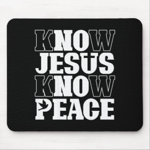 Mousepad Conheça Jesus Conheça a Paz Religião Deus Igreja C