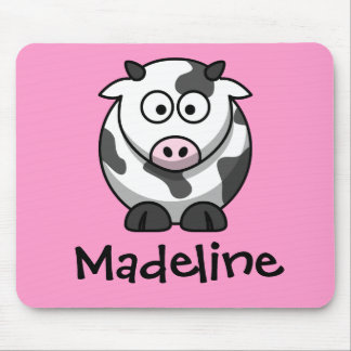 Mousepad Conhecido personalizado - vaca bonito dos desenhos