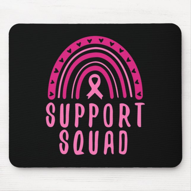 Mousepad Conhecimento do Cancer Arco-Íris em outubro Vestim (Frente)