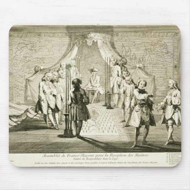 Mousepad Conjunto de pedreiro livres para a iniciação do (Frente)