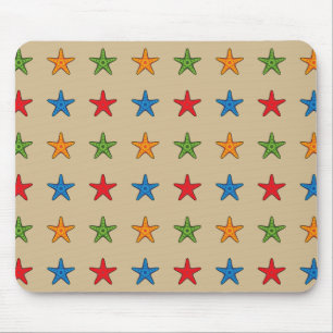 Mousepad Conjunto de Starfish de Cartoon Colorido Bonito
