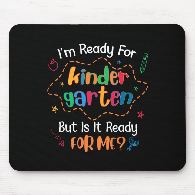 Mousepad Conjunto para o Primeiro Dia de Jardim de Infância (Frente)