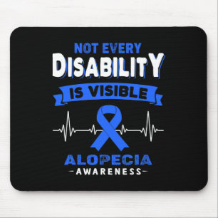 Mousepad Consciência Alopécia - Nem todas as deficiências s
