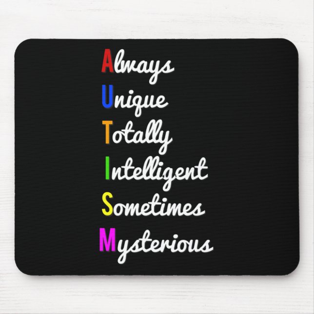 Mousepad Consciência Autismo Sempre Única (Frente)