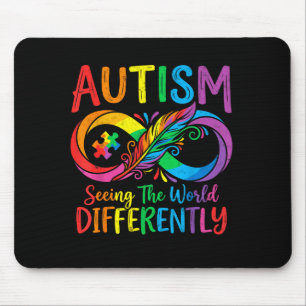 Mousepad Consciência autismo vendo o mundo de forma diferen