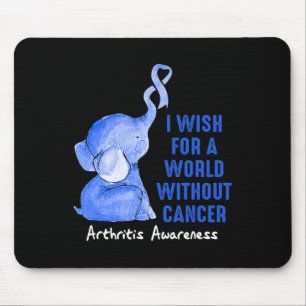Mousepad Consciência da artrite desejo um mundo sem lata