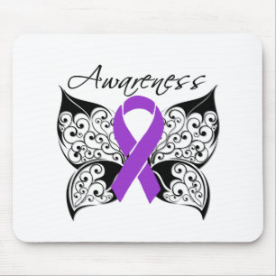 Mousepad Consciência da borboleta do tatuagem - epilepsia