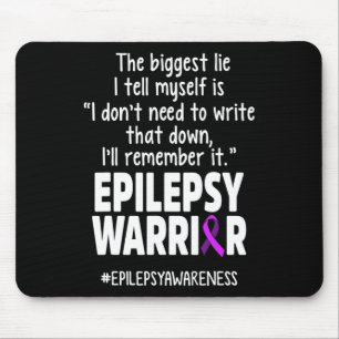 Mousepad Consciência da Epilepsia Escreva Guerreiro Epiléti