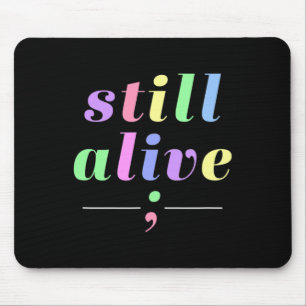 Mousepad Consciência da saúde ainda viva Semicolon Rainbow