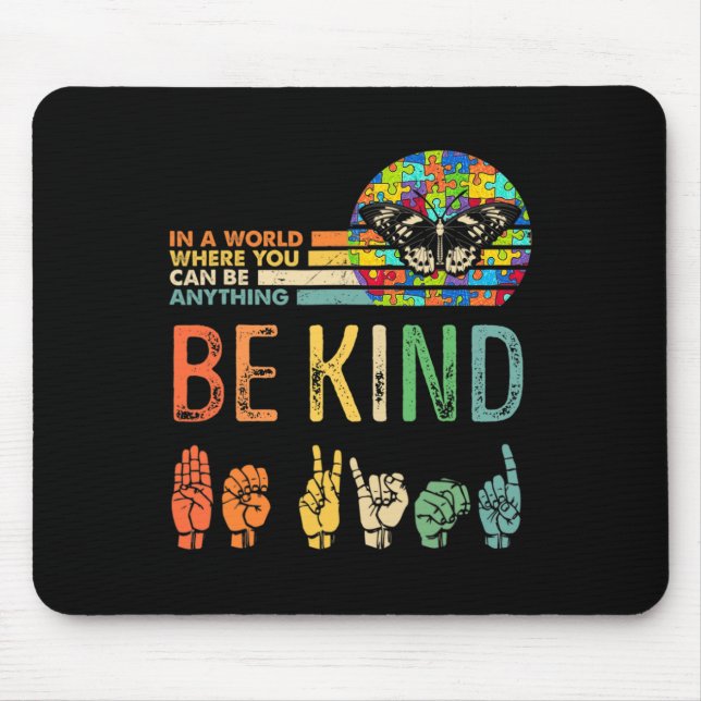 Mousepad Consciência do Autismo Asma Mãe Professora Bondade (Frente)