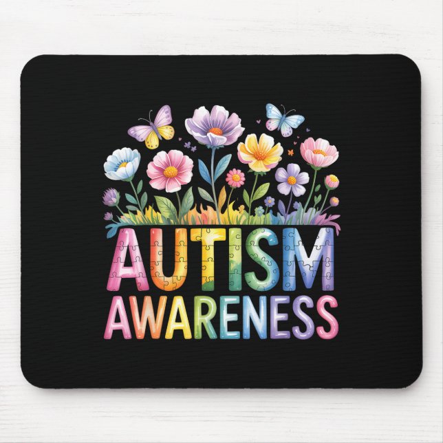 Mousepad Consciência do autismo autista (Frente)