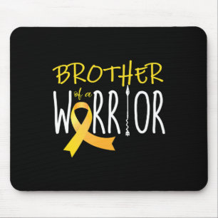 Mousepad Consciência do cancer infantil Irmão de um guerrei
