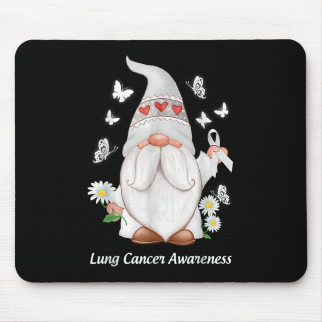 Mousepad Consciência do Cancer pulmonar genético com presen (Frente)